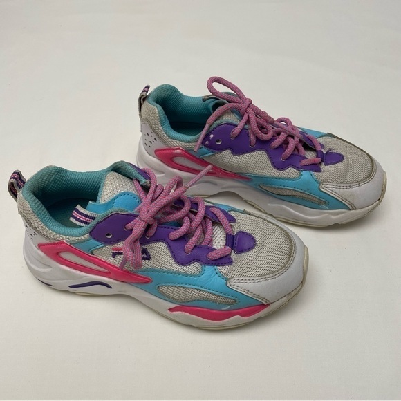 FILA Ray Tracer Little Kid Size 1 Tennis Athletic Shoes Sneakers - Picture 2 of 7